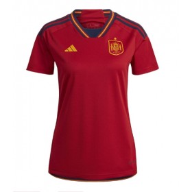Damen Fußballbekleidung Spanien Heimtrikot WM 2022 Kurzarm